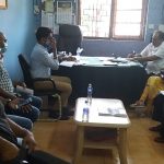 Chief Secretary ,Shri Parimal Rai Interacting with Swayampurna Mitra, Panchayat Secretary and Ward Members At the Xeldem VGP Office, Quepem Taluka, South Goa.