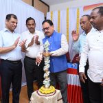 Prashasan Tumchya Dari at Bicholim, Mayem and Sankhali. Social Welfare Minister Shri Subhash Faldesai heard the grievances of the people, Dr. Chandrakant Shetye, Shri Premendra Shet and Various Government Departments Officials were present