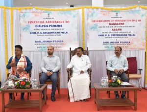 Special Programs were organised by Raj Bhavan to celebrate State Foundation Day of Nagaland and disbursement of financial assistance to dialysis patients in the state of Goa
