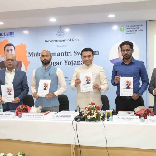 Chief Minister Dr. Pramod Sawant launched the Mukhyamantri Swayam Rojgar Yojana (MSRY), a flagship scheme designed to build a vibrant, inclusive, and future-ready entrepreneurial ecosystem