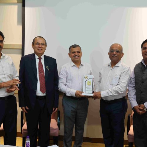 Shri B S Pai Angle receiving COSIDICI National Award.
