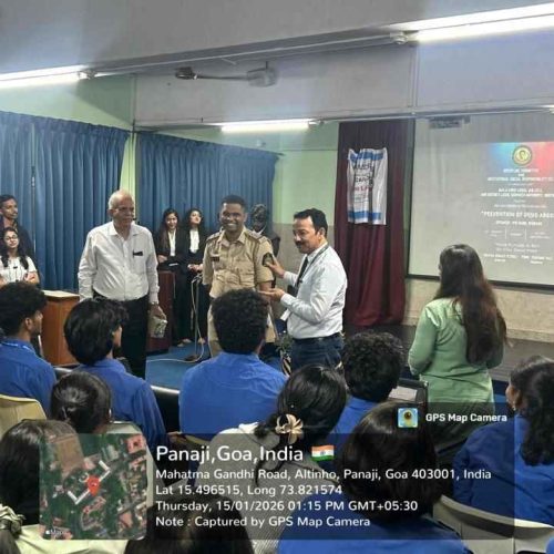 V.M. Salgaocar College of Law, Mala free Legal Aid Cell in collaboration with the North Goa District Legal Services Authority, conducted a lecture on Drug prevention and abuse at Don Bosco College, Panjim
