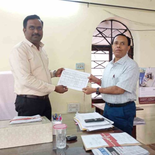 EROs/AEROs of 01-19 Assembly Constituencies, North Goa, handed over the weekly report (from 31/12/2025 to 06/01/2026) on Claims and Objections to the recognised political parties.