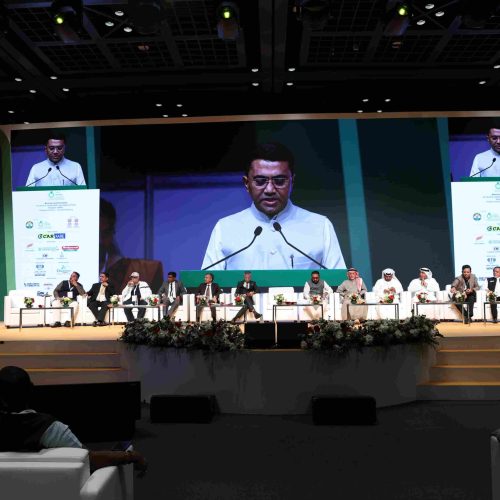 Chief Minister Dr. Pramod Sawant speaking as the Guest of Honour for the valedictory function of the 3rd edition of the International Ayush Conference and Exhibition at UAE