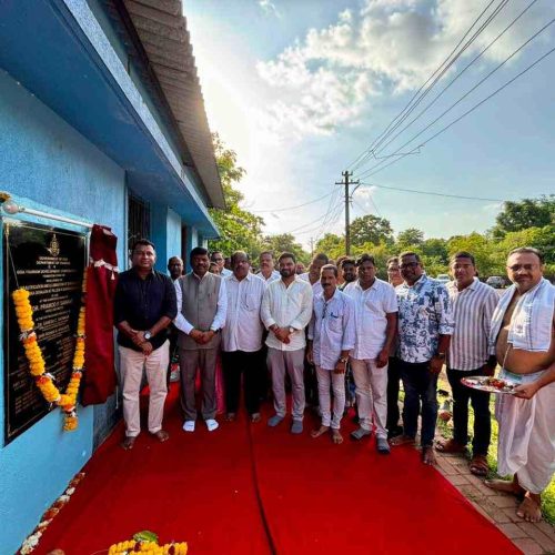Foundation Stone for the project “Beautification and Illumination of the Surroundings of Shree Bhumika Devalaya, Pilliem, Dharbandora Taluka” was laid by Shri Kedar Naik, MLA of Saligao Constituency and Chairman of GTDC