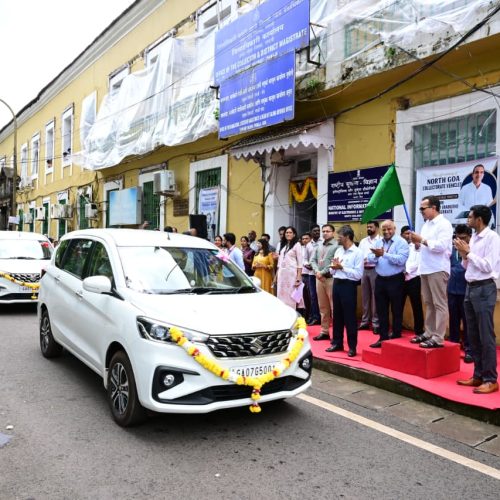 Minister for Revenue Shri Atanasio Monserrate today flagged off 11 newly purchased vehicles for the Office of the Collector, North Goa, aimed at strengthening the mobility and smooth functioning of the department.